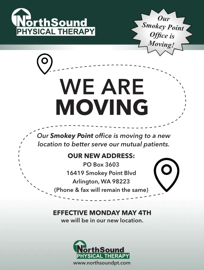 We are moving flyer